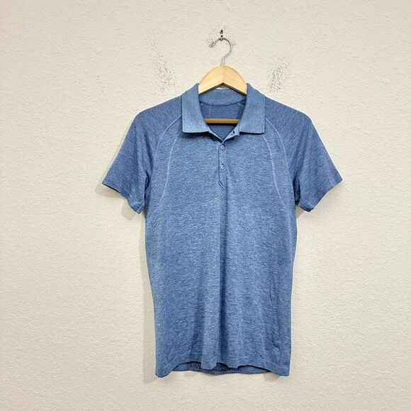 LULULEMON Men's Metal Vent Tech Polo 2.0 Short Sleeve in Blue - Picture 1 of 7